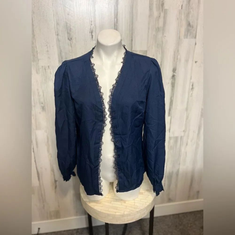 Blue cardigan